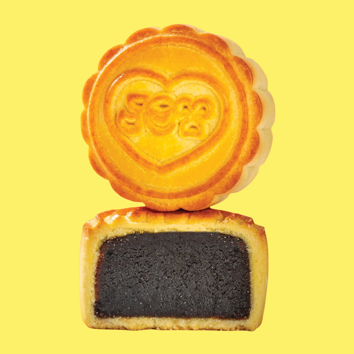 Roasted Black Sesame & Pu'er Tea Mooncake