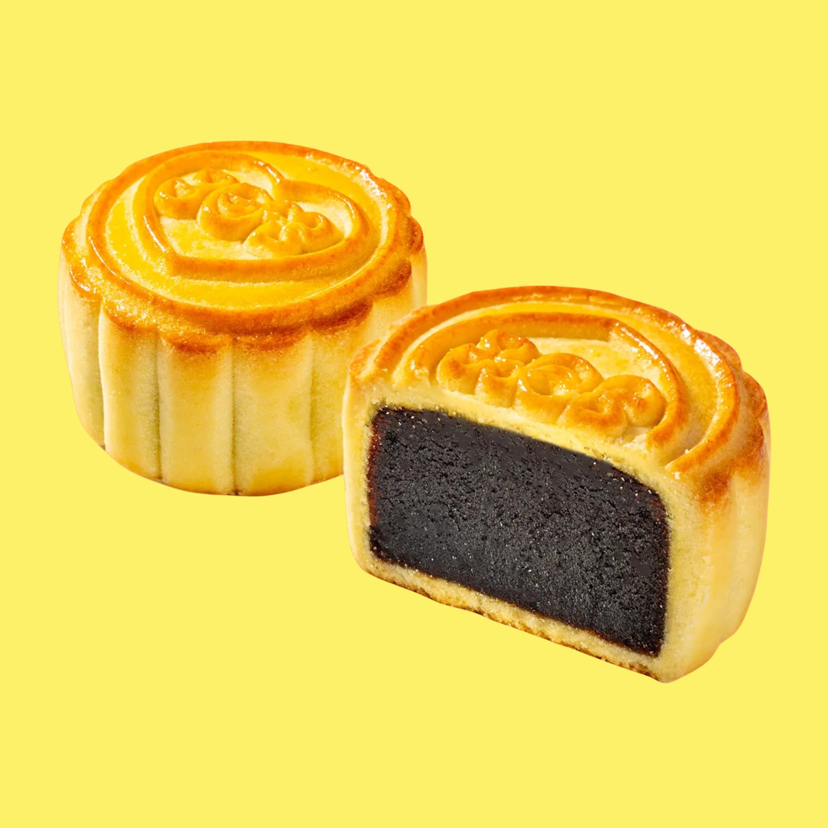 Roasted Black Sesame & Pu'er Tea Mooncake