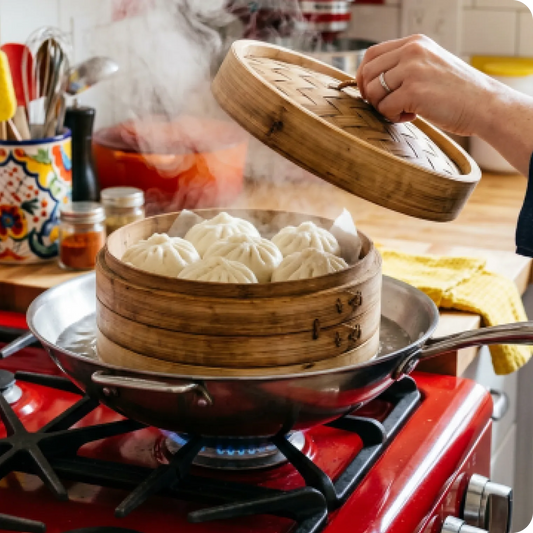 BBQ Pork Bao Steamed Buns
