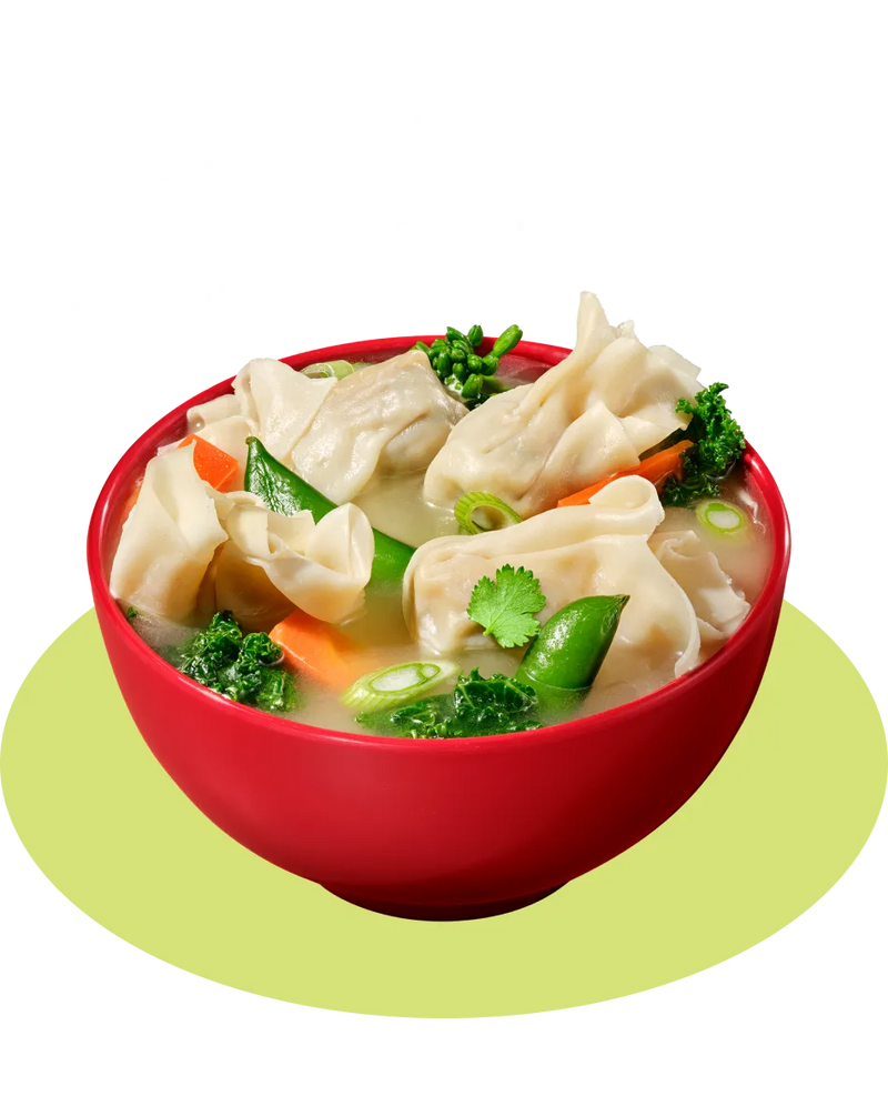 Chicken & Kale Wonton Soup